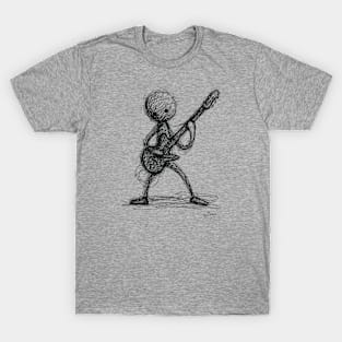 Stickman Playing Electric Guitar T-Shirt